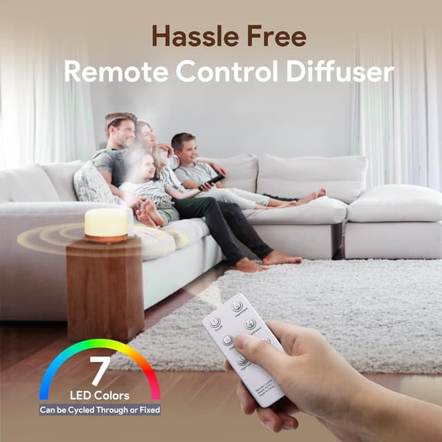 Thumbnail 5 de ASAKUKI 500ml Ultrasonic Essential Oil Diffuser 🌫