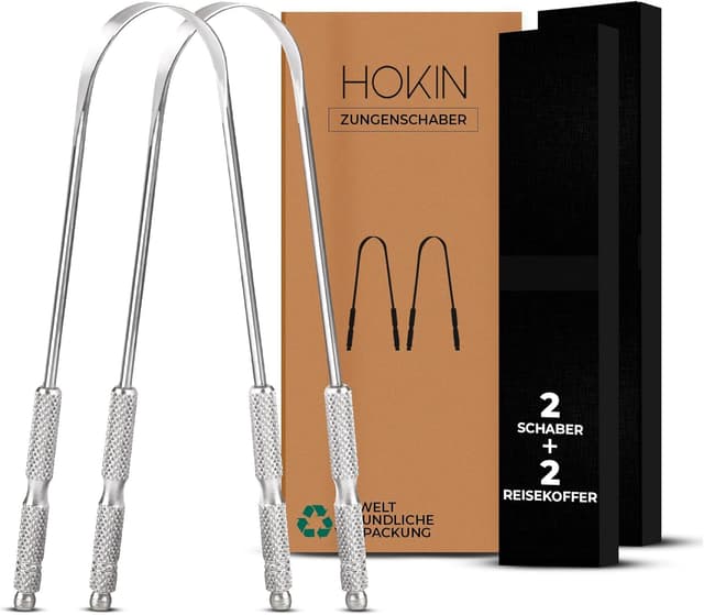 Detalle de Zungenschaber Edelstahl HOKIN 2er-Pack