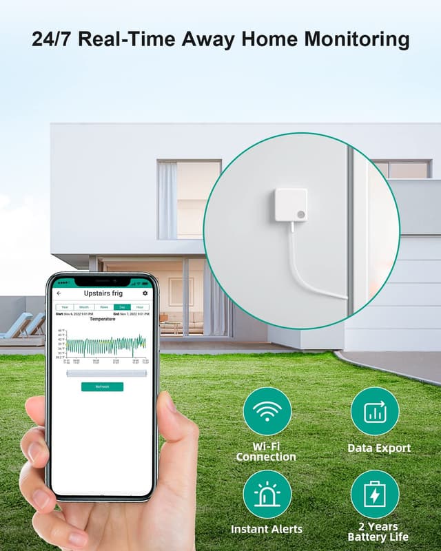 Thumbnail 6 de MOCREO WiFi Thermometer, 2-Pack ⚡