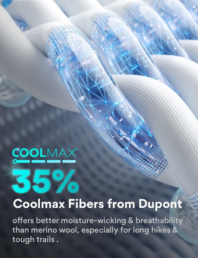 Thumbnail 3 de Juclise Merino Wool Hiking Socks 62% Merino