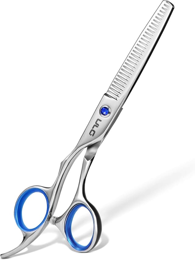 Detalle de ULG Linkshänder-Haarschneideschere (Ausdünnungsschere) – 16,5 cm, japanischer Edelstahl