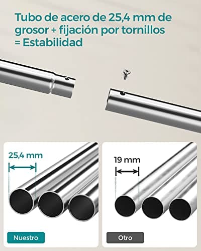 Thumbnail 6 de SONGMICS HSR107E01 Burro para ropa 103,5 cm 🚪