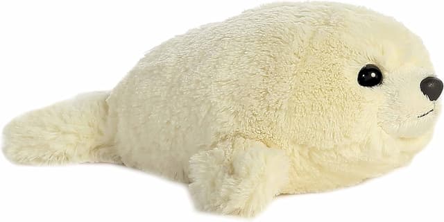 Detalle de Aurora 31384 Mini Flopsie Baby Harp Seal soft toy (White)