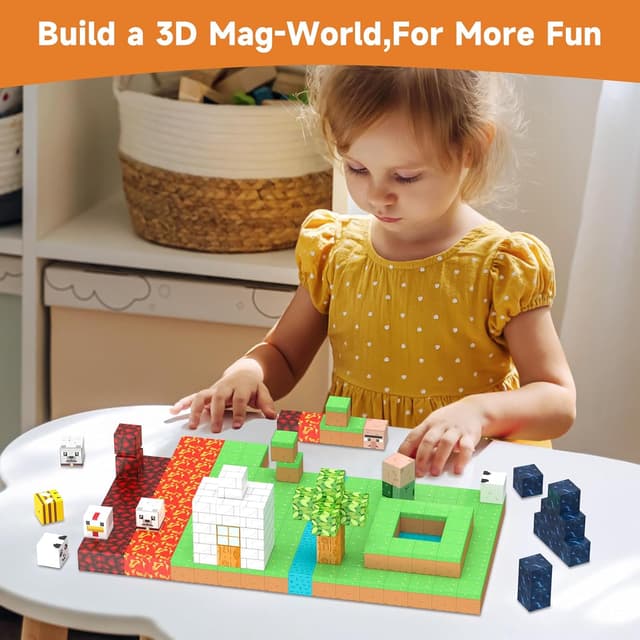 Thumbnail 4 de Blocchi magnetici 150 pezzi gioco creativo