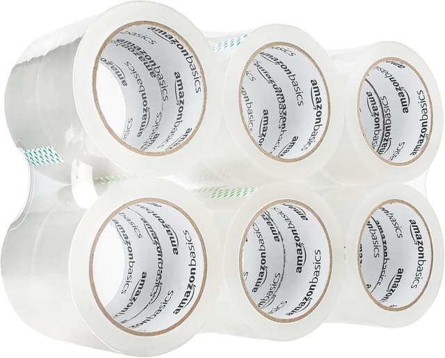 Detalle de Amazon Basics Paketband 12 Stück 10,4×10,4×4,8 cm