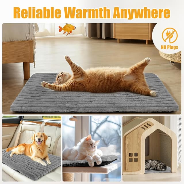 Thumbnail 6 de RIOGOO Tappetino autoriscaldante XL 90x60 cm 🐾