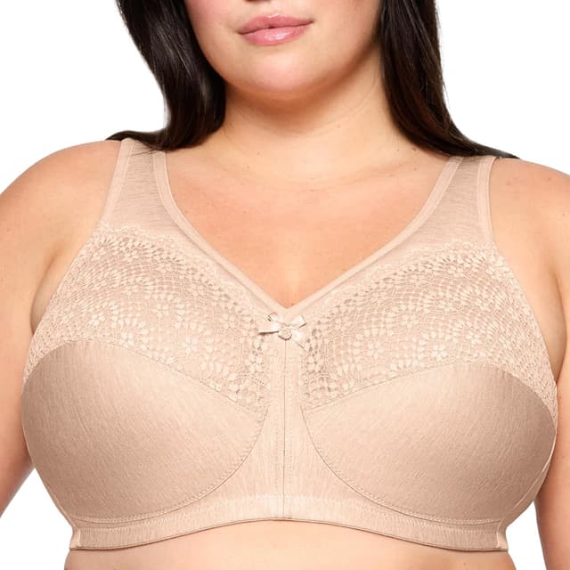 Detalle de Glamorise Women’s 1064 Full Coverage Bra – MagicLift wire-free support