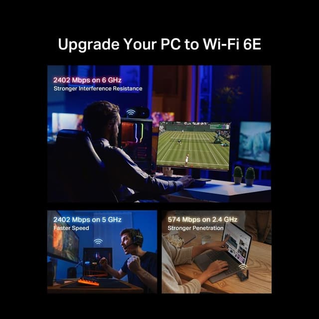 Detalle de MERCUSYS MA86XH AXE Wi‑Fi 6E USB Adapter