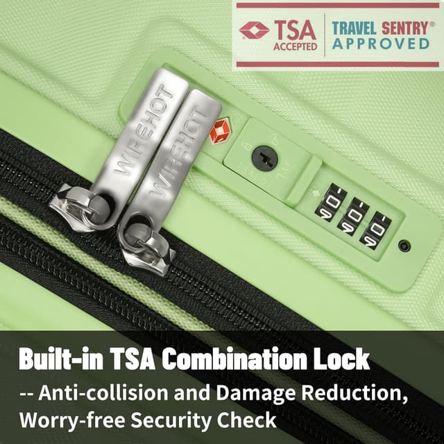 Detalle 2 de WireHot Lightweight Luggage 3-Piece Set