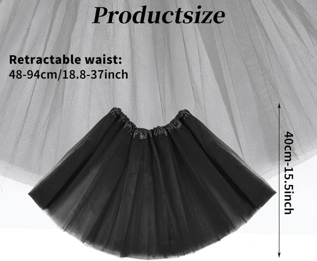 Thumbnail 3 de Gonna Tutu Donna Anni 50 Nero Yolev