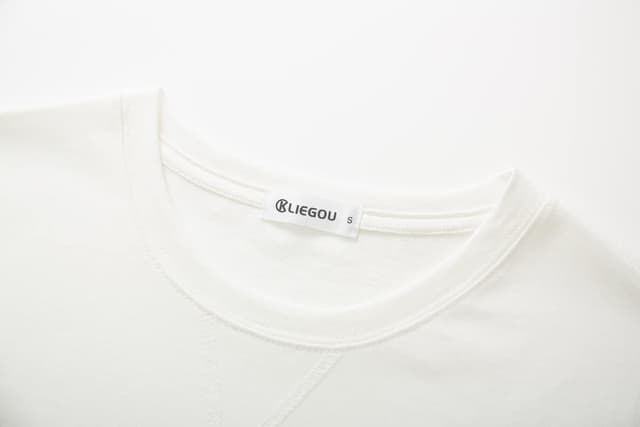 Detalle de KLIEGOU Men’s 100% Cotton Hipster Hip Hop Longline Crewneck T-Shirt (Pre-Shrunk) — S–4XL