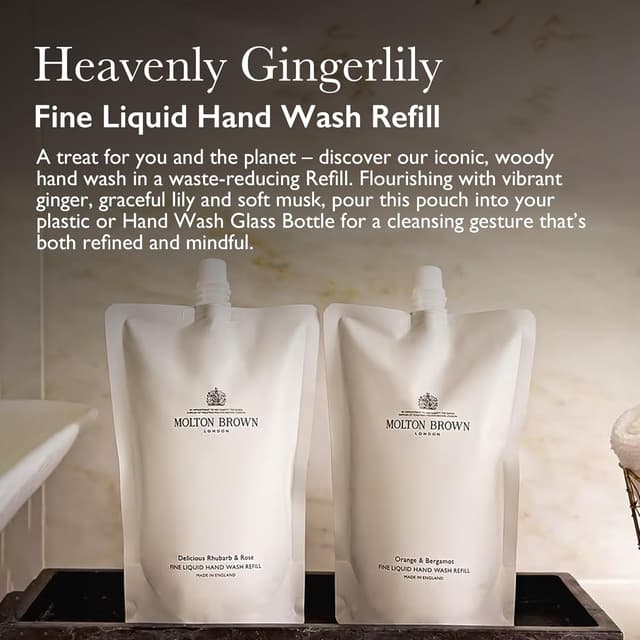 Detalle de Molton Brown Heavenly Gingerlily hand wash refill 400 ml