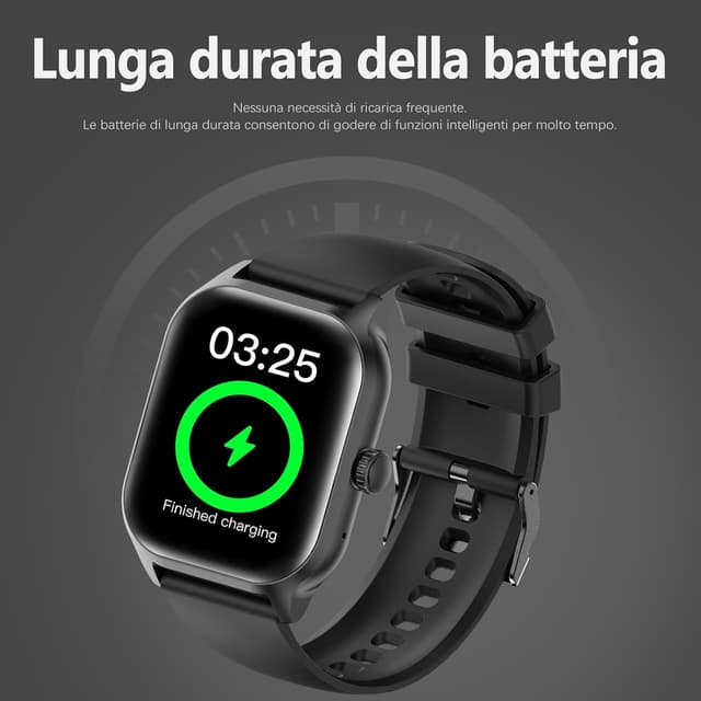 Detalle de zaisia Smartwatch Uomo Donna 2,01" con chiamate, cardio, sonno e IP68