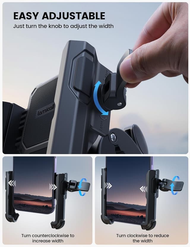 Detalle de Lamicall Motorcycle Phone Mount 1s Lock