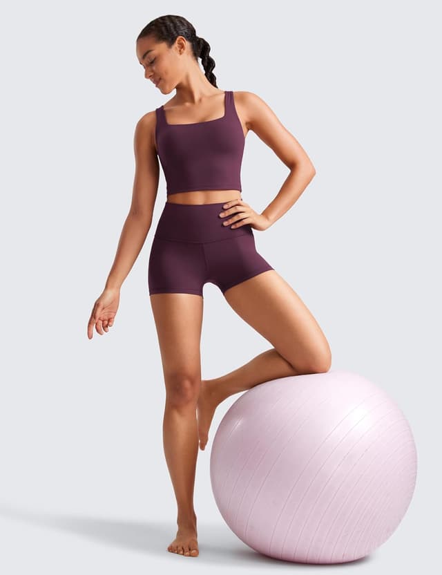 Detalle de CRZ YOGA pantaloncini yoga donna Butterluxe (vita alta) per allenamento, running e lounge