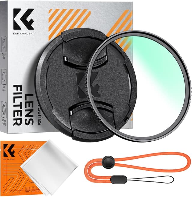 Detalle de K&F CONCEPT UV Filter 62 mm mit Deckel