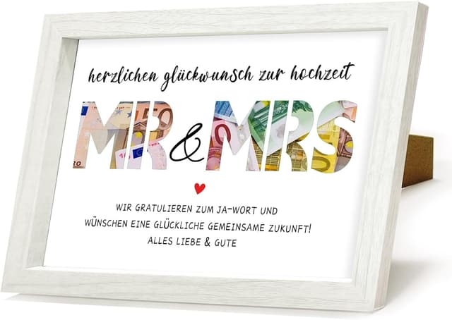 Detalle de Hochzeits Geldgeschenk Spardose 23 x 17 cm