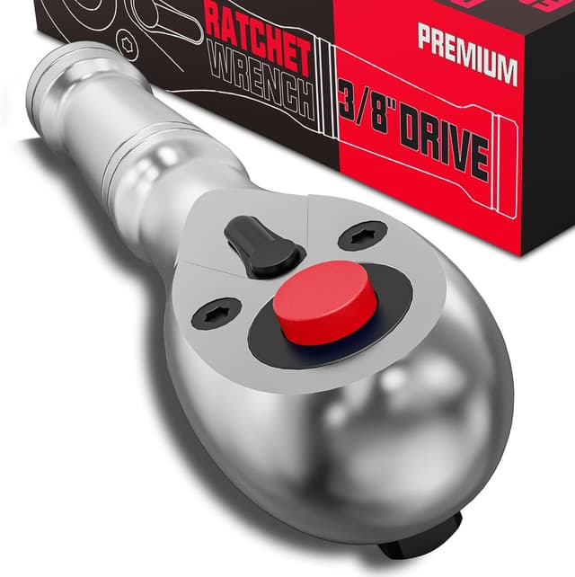 Detalle 2 de Arwealxs Chiave a cricchetto reversibile 1/2" da 280 mm con impugnatura a cricchetto e 72 denti