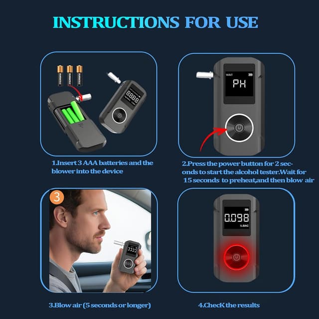 Thumbnail 4 de Pozxiol SY070 Éthylotest électronique