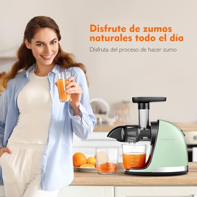 Thumbnail 2 de AMZCHEF Licuadora Prensado en Frío 🍏 - Zumos Saludables