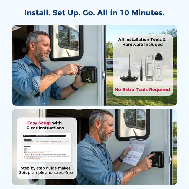 Thumbnail 5 de ONNAIS RV Door Lock 10 🔒