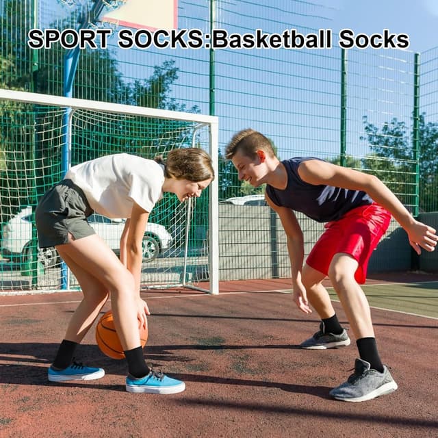 Detalle de GENTABY kids sports socks (15 pairs) elastic school socks for ages 1–13