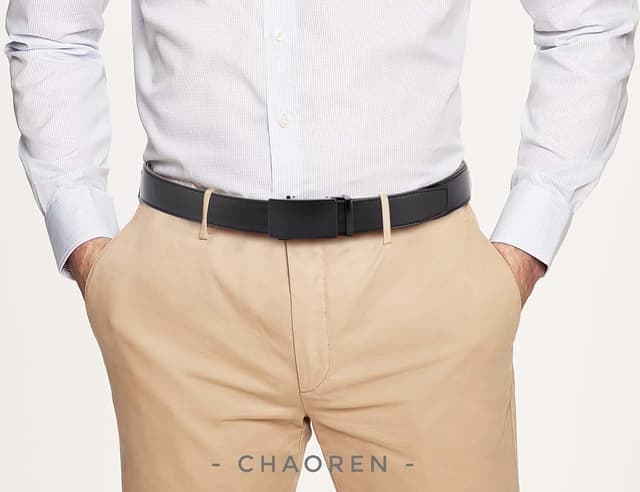 Detalle 2 de CHAOREN Herren-Gürtel 35 mm im 2er-Set mit Automatik & Ratsche – passend bis zur Kürzung