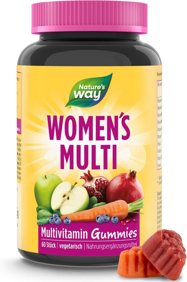 Detalle de Multivitamin Gummibärchen 60 Stk für Frauen 🍬