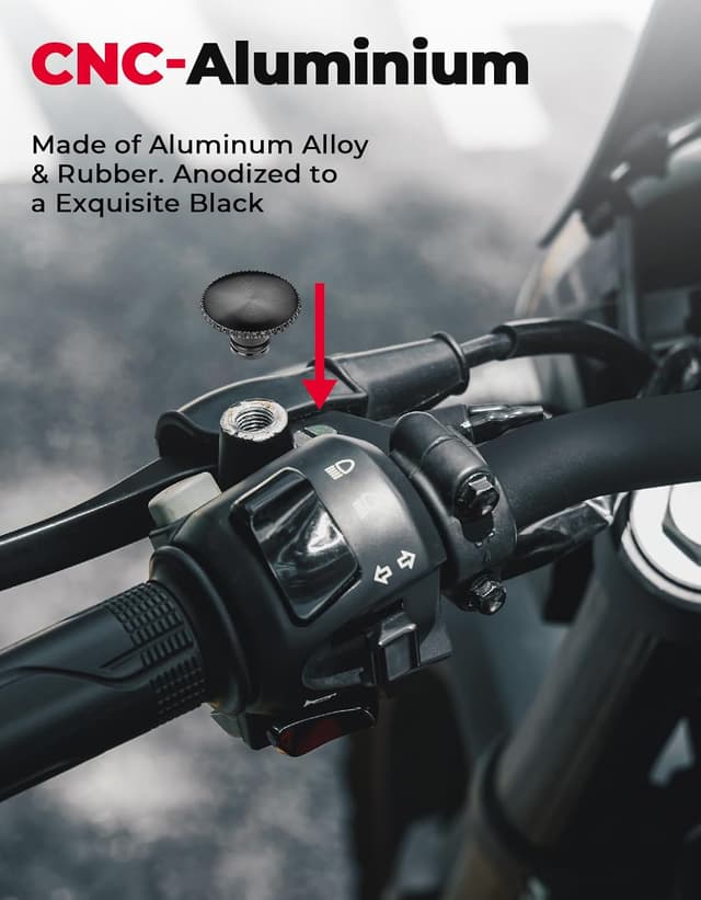 Thumbnail 3 de KEMIMOTO M8 Tapas de espejo aluminio CNC 🏍