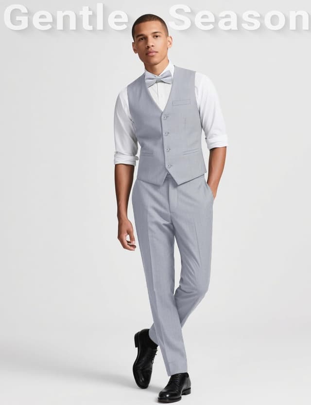 Thumbnail 5 de Gentle Season 5-Piece Stretch Slim Suit 🤵