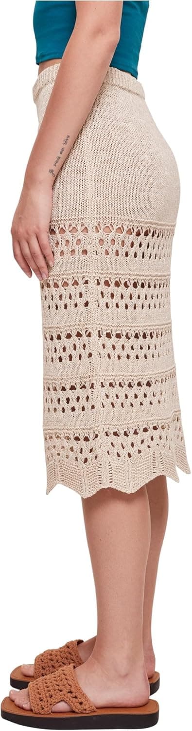 Thumbnail 5 de Urban Classics Damen 3/4 Crochet Knit Rock