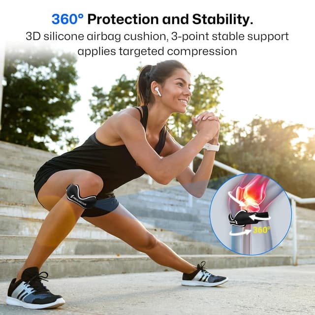 Detalle 2 de Healrecux Patellasehnenbandage für 28–48 cm