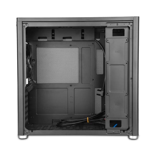 Detalle de Yeyian Hussar Plus ATX, Cristal Templado, USB 3.2 Negra🖥