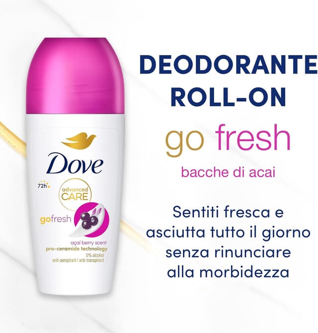 Thumbnail 2 de Dove Advanced Care Açai Roll-On 6 pezzi