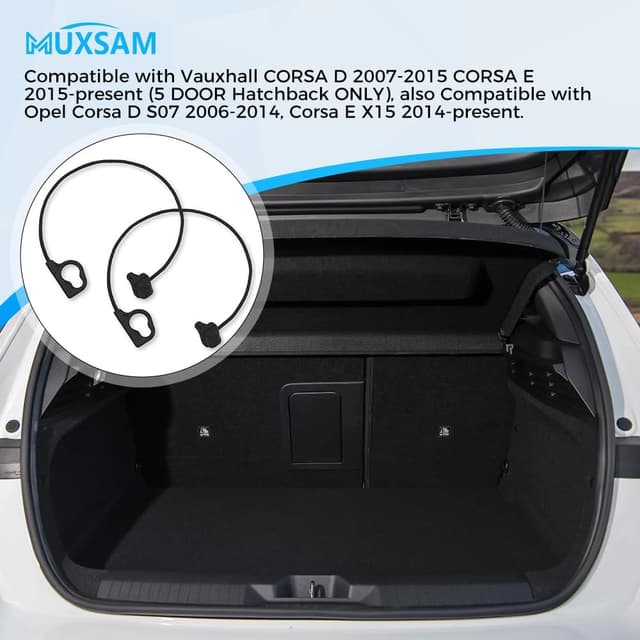 Thumbnail 4 de Vauxhall Corsa D/E Parcel Shelf Strap 2-Pack