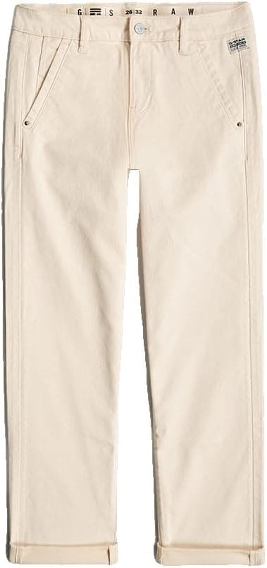 Detalle de G-Star Damen Kate Boyfriend Chino – Chino mit Reißverschluss & Knopf, bequem für den Alltag