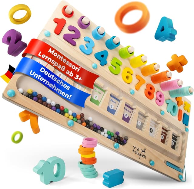 Imagen de Filapen Montessori Motorikspielzeug Labyrinth aus Holz en OfertitasTOP