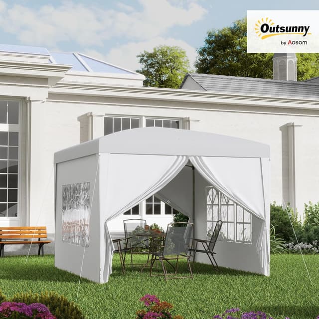 Detalle 2 de Outsunny Carpa 3x3 m carpa plegable