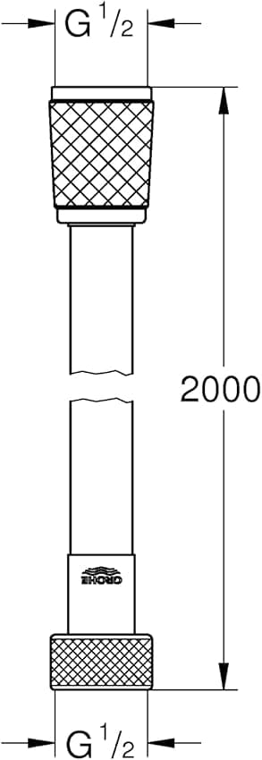 Thumbnail 1 de Grohe VitalioFlex Comfort QuickFix flexo de ducha 2000 mm