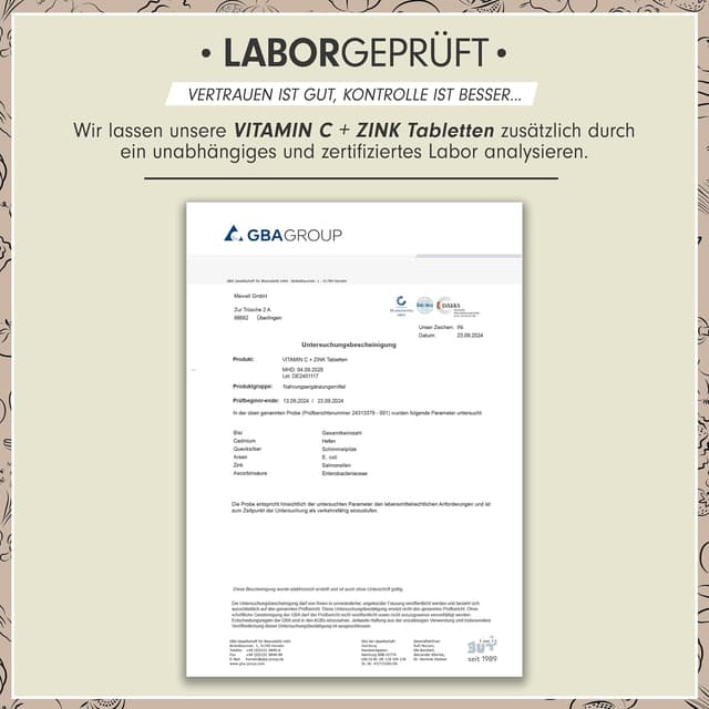 Thumbnail 4 de Vitamin C + Zink 365 Tabletten đź’Š