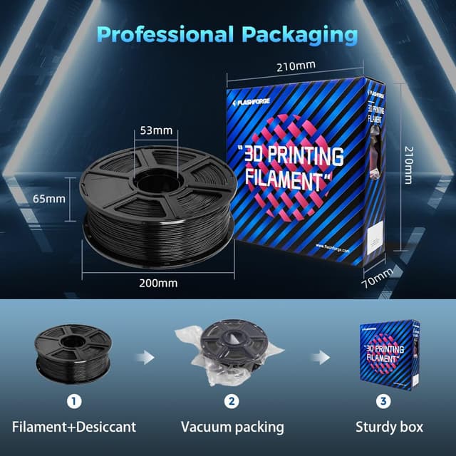 Thumbnail 5 de FLASHFORGE ASA Filament 1,75mm Schwarz