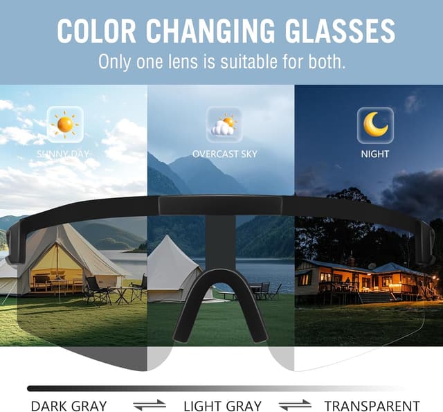 Thumbnail 6 de suoso photochromic cycling glasses, UV400