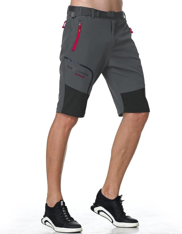 Detalle de SANMIO pantaloni trekking uomo convertibili softshell, asciugatura veloce e rimovibili