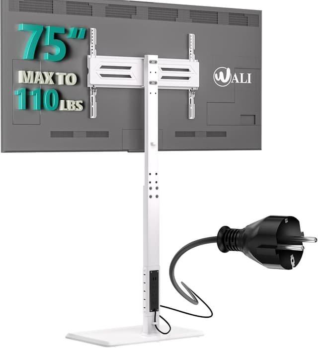 Detalle de WALI TVDVD-7PW Floor TV Stand 110 lbs