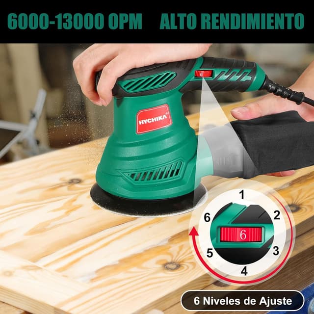 Thumbnail 2 de HYCHIKA Lijadora Orbital 300W 125 mm