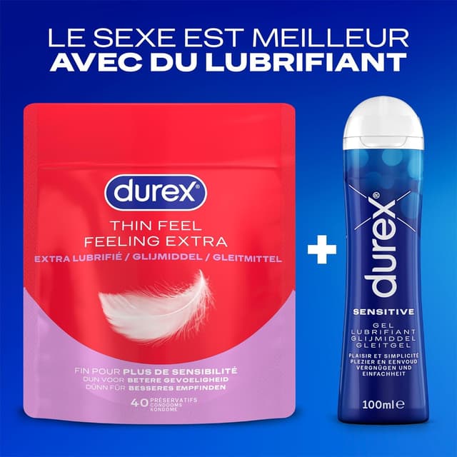 Thumbnail 4 de Durex Feeling Extra 40 prĂ©servatifs đĄ