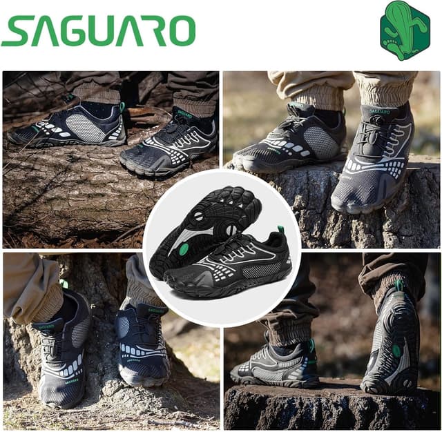 Detalle 2 de SAGUARO Scarpe Barefoot Minimaliste unisex outdoor e indoor, punta larga e suola zero drop