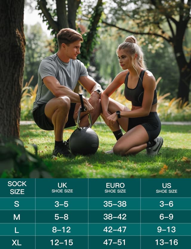 Detalle 2 de Juclise Coolmax Bamboo Crew Compression Running Socks