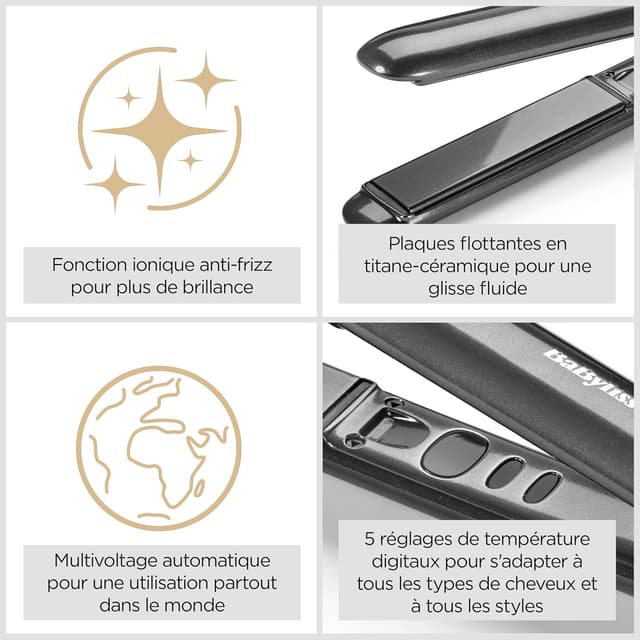 Detalle 2 de BaByliss ST620E lisseur 5 réglages 💇♀