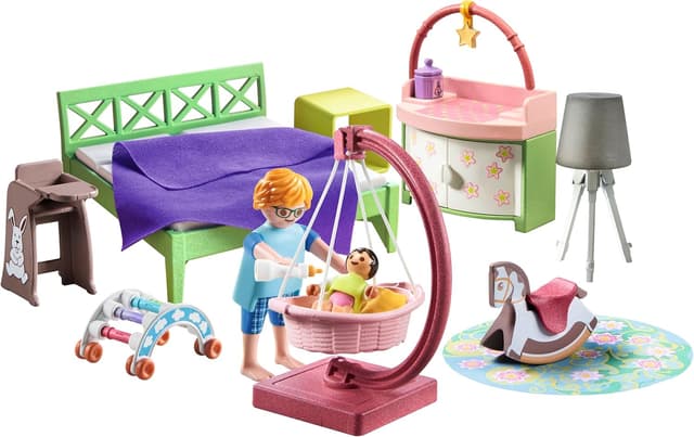 Thumbnail 5 de PLAYMOBIL MyLife 71609 Schlafzimmer mit Babyspielecke – 50-teiliges Figuren-Set für Kinder ab 4 Jahren